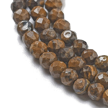 Tiger Eye Tiger Eye, Brun, Facetteret, 2,5 mm