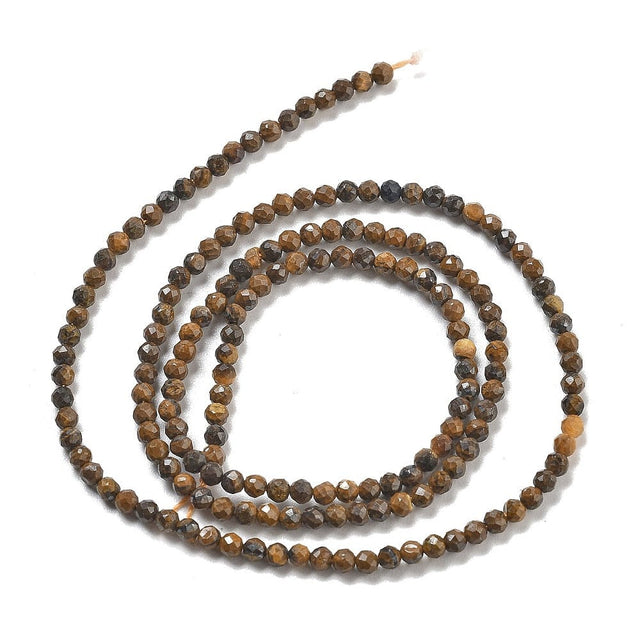 Tiger Eye Tiger Eye, Brun, Facetteret, 2,5 mm