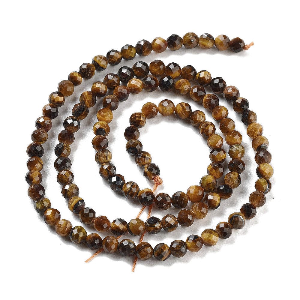 Tiger Eye Tiger Eye, Brun, Facetteret, 3,5 mm