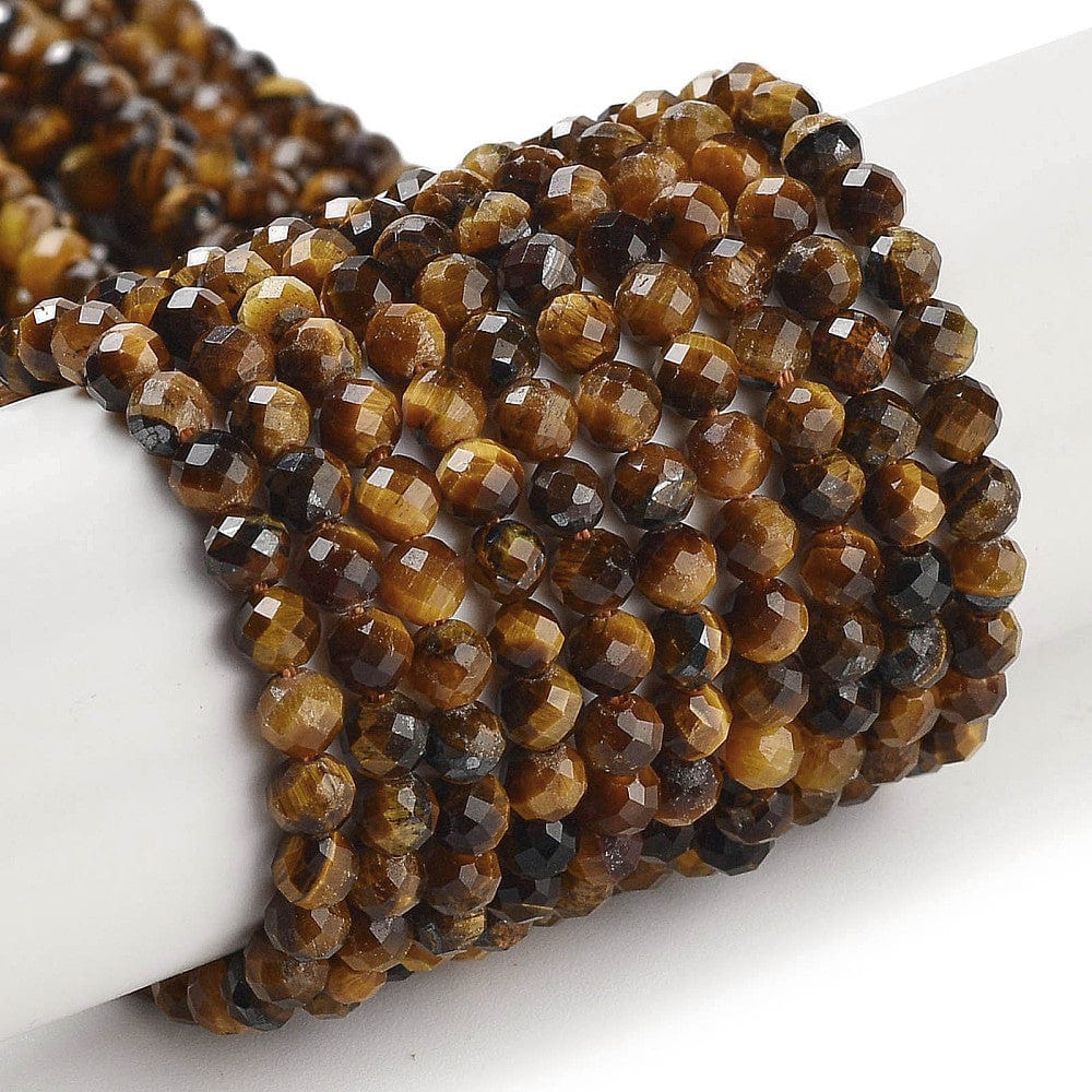 Tiger Eye Tiger Eye, Brun, Facetteret, 3,5 mm