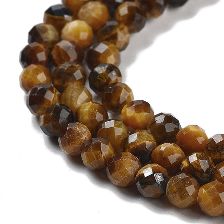 Tiger Eye Tiger Eye, Brun, Facetteret, 3,5 mm