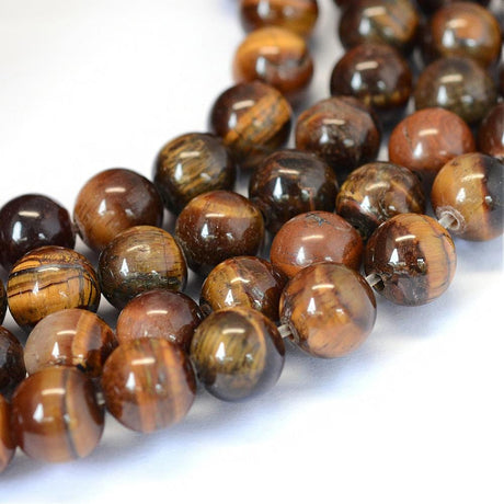 Tiger Eye Tiger Eye/Tiger Øje, Brun, 12-12,5 mm