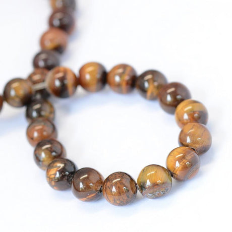 Tiger Eye Tiger Eye/Tiger Øje, Brun, 12-12,5 mm