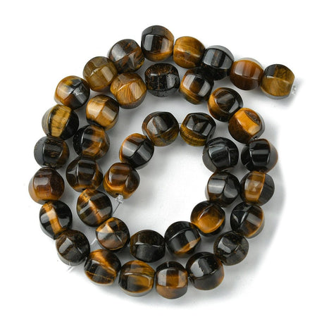 Tiger Eye Tiger Eye/Tiger Øje, Facetteret, 10mm