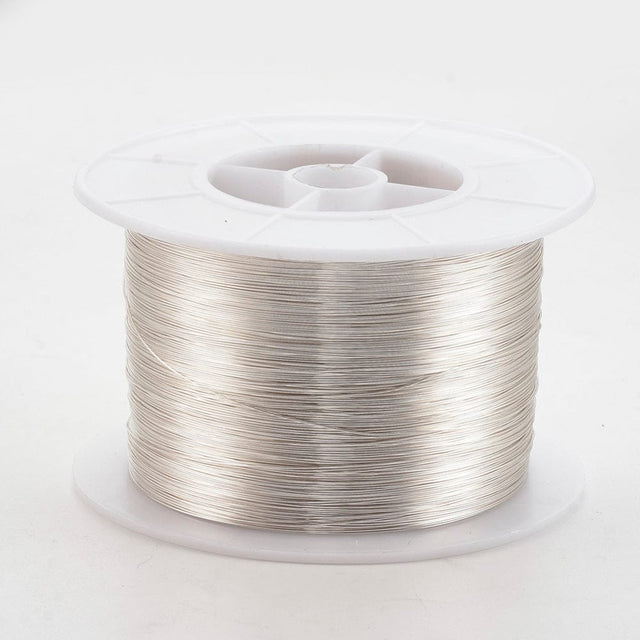 Tråd etc Kobber Wire, Langtidsholdbar Forsølvning, 0,4mm, 450 meter