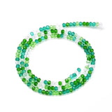 Uniq Perler Glas Perler Rondel glas perler, facet str 3,2x2,5 mm