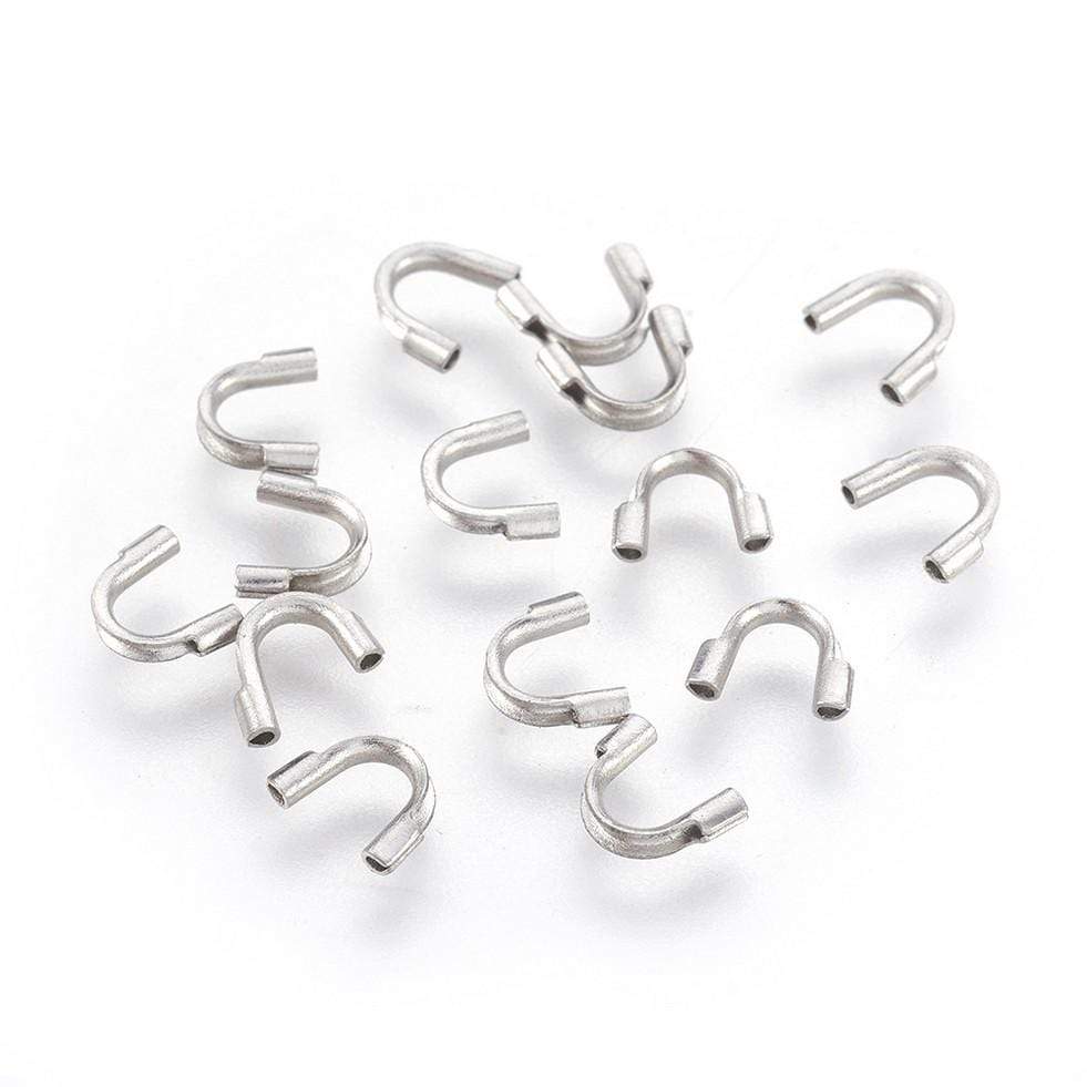 Wire protectors in steel, 7x5 mm, 10 pcs – Uniq Perler