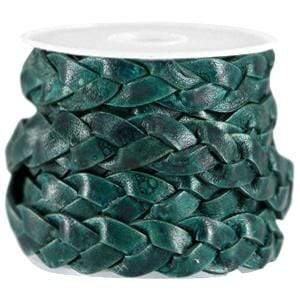 Braided Leather, Antique Green, 10mm – Uniq Perler