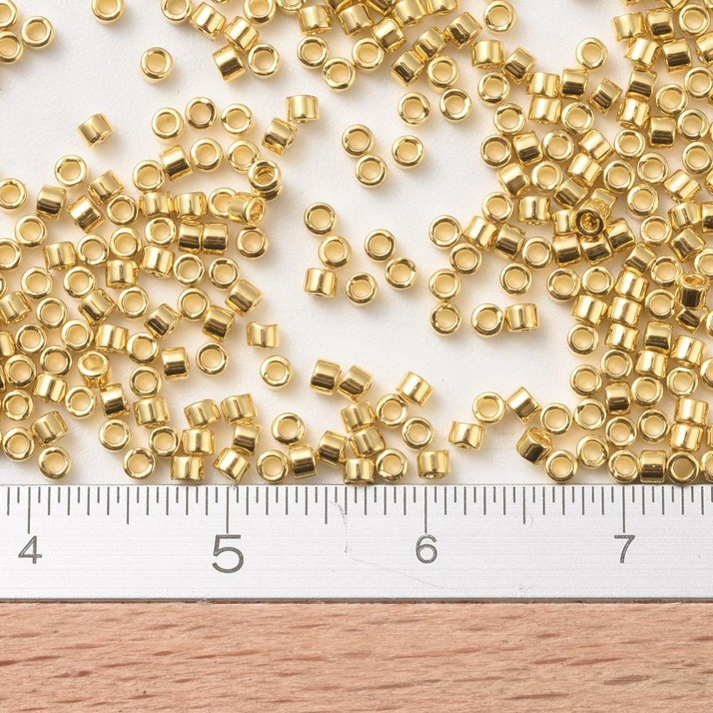 DB-031 Delica Seed Beads 11/0 24K Gold Plated